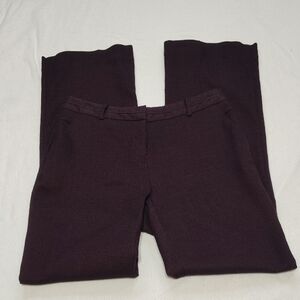 Sophisticated Maroon And Black Women's Trousers